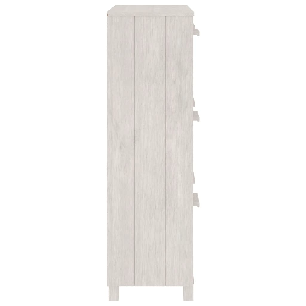 Ormarić za cipele HAMAR bijeli 59,5x35x117 cm masivna borovina