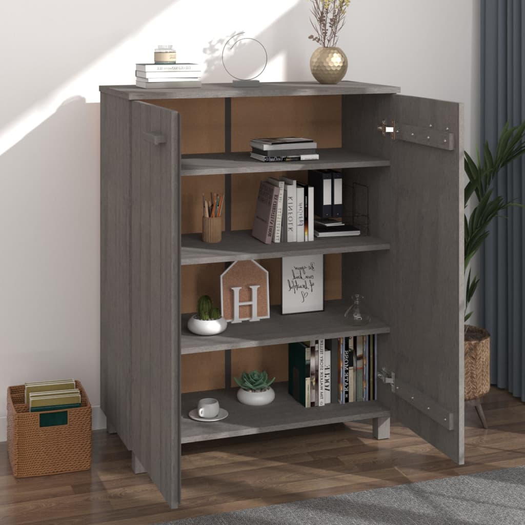 Ormarić za cipele HAMAR svjetlosivi 85x40x108 cm od borovine