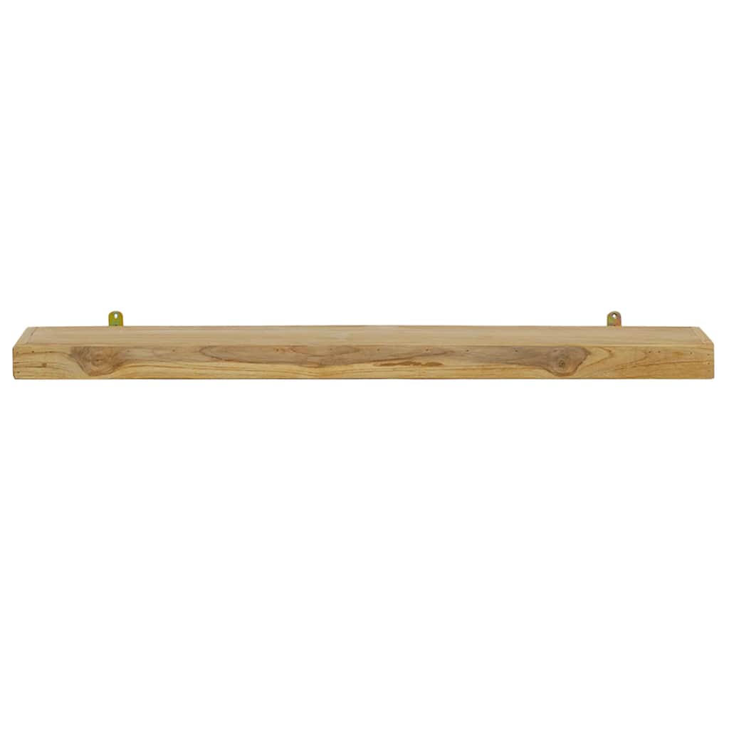 Zidne police 2 kom 90 x 15 x 4 cm od masivne tikovine