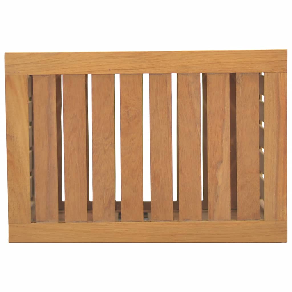 Košara za rublje 50 x 35 x 60 cm od masivne tikovine
