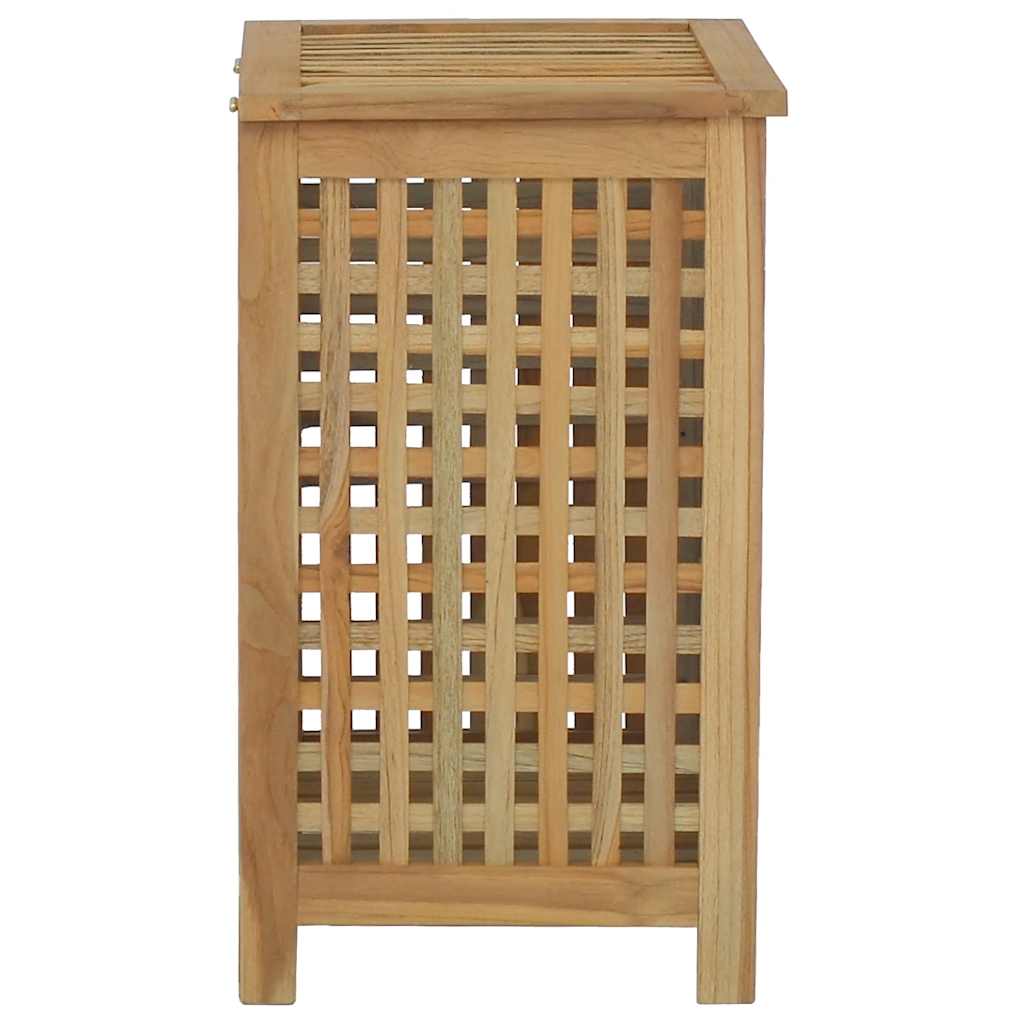 Košara za rublje 50 x 35 x 60 cm od masivne tikovine