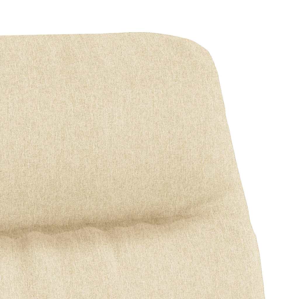 Stolica za opuštanje od tkanine krem