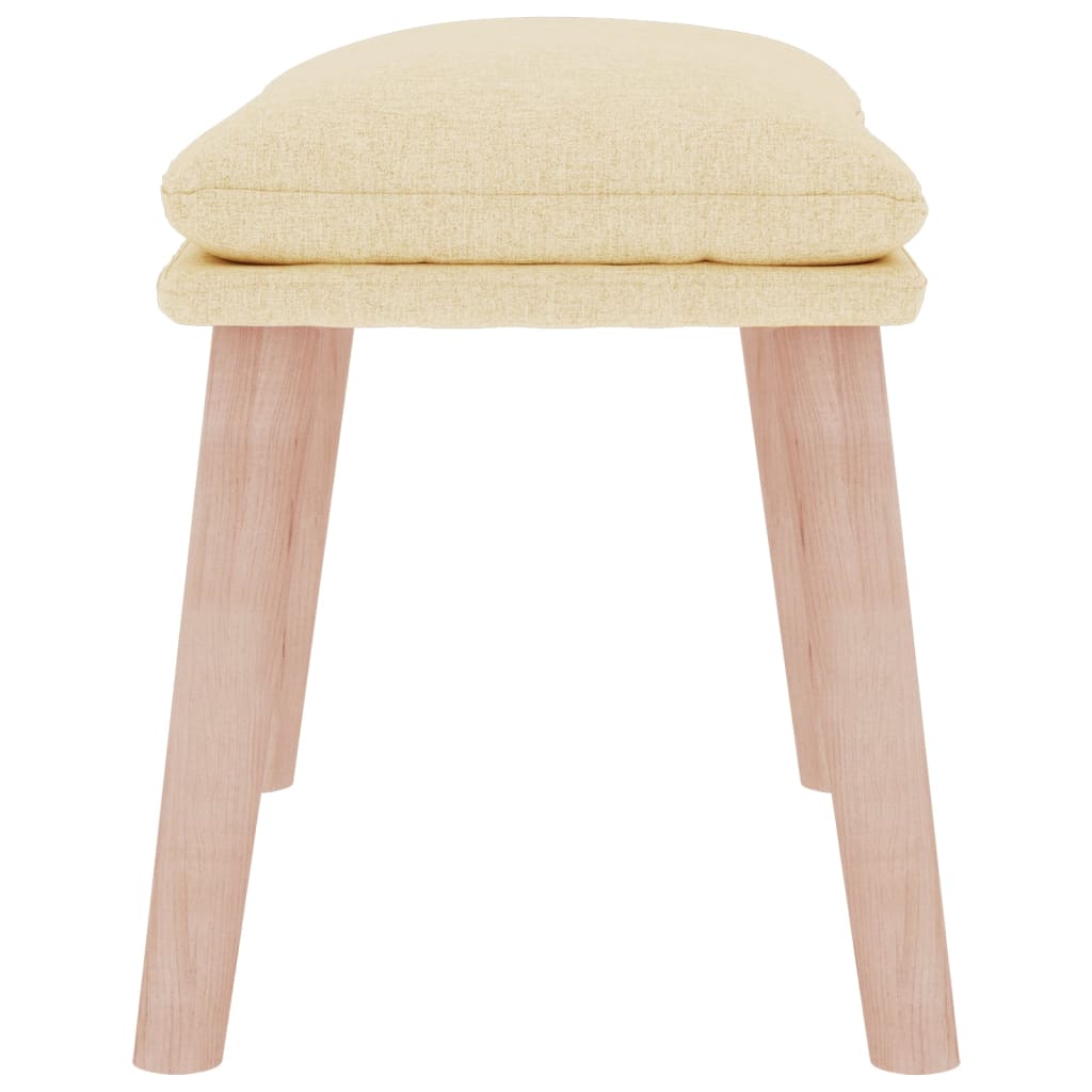 Tabure krem 45 x 29,5 x 35 cm od tkanine