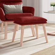 Tabure crvena boja vina 45 x 29,5 x 35 cm od tkanine