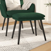 Tabure tamnozeleni 45 x 29,5 x 35 cm od tkanine