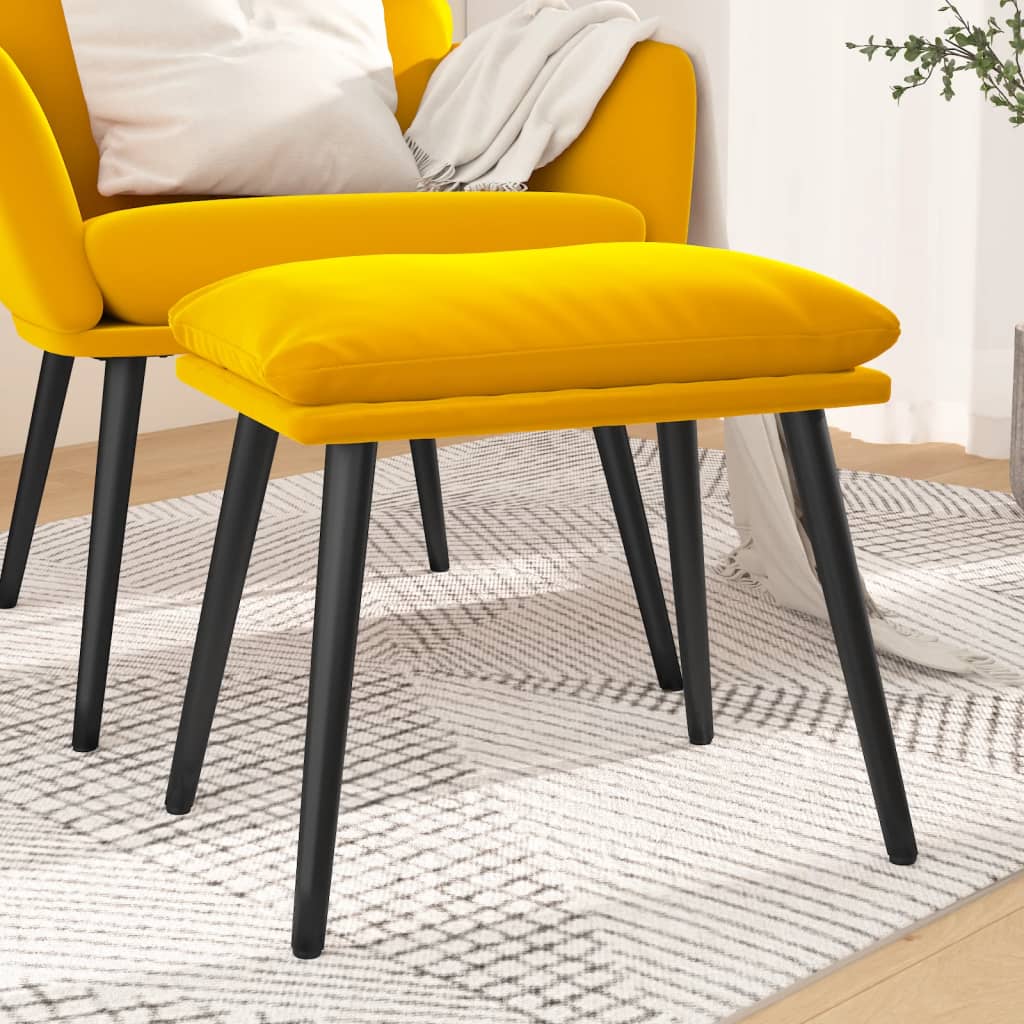 Tabure boja senfa 45x29,5x35 cm baršunasti