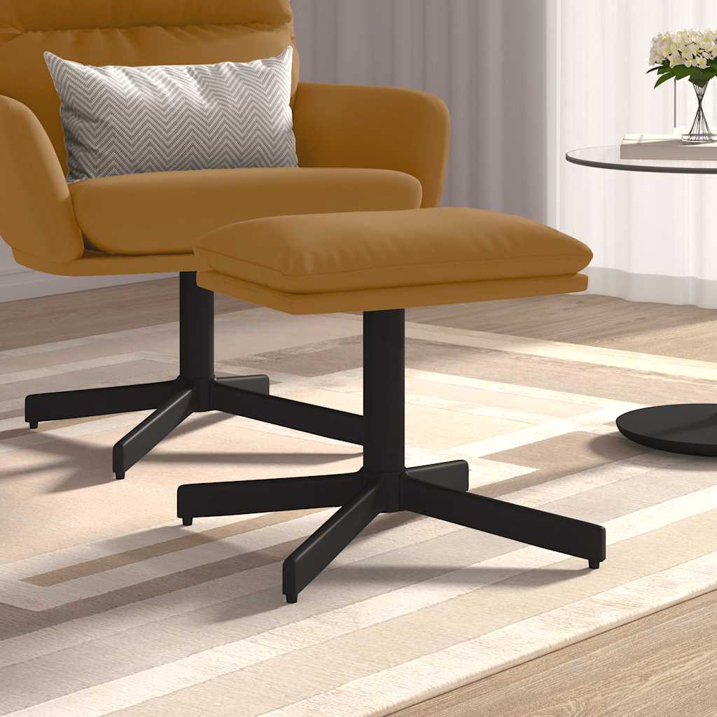Tabure smeđi 60x60x36 cm baršunasti
