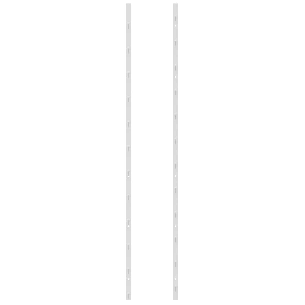 Zidni stalak za vino za 36 boca 2 kom bijeli željezni