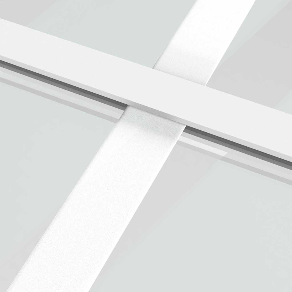 Klizna vrata od mutnog stakla ESG i aluminija 76x205 cm bijela