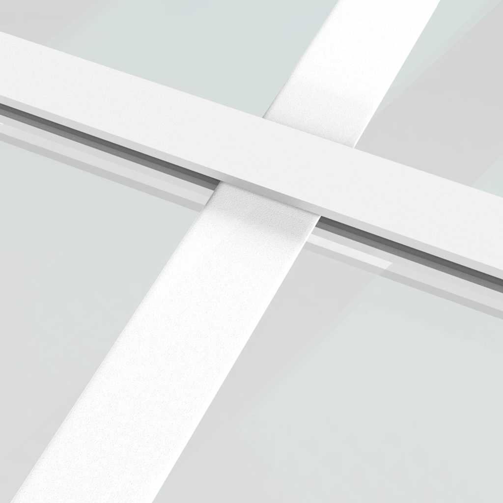 Klizna vrata od mutnog stakla ESG i aluminija 90x205 cm bijela