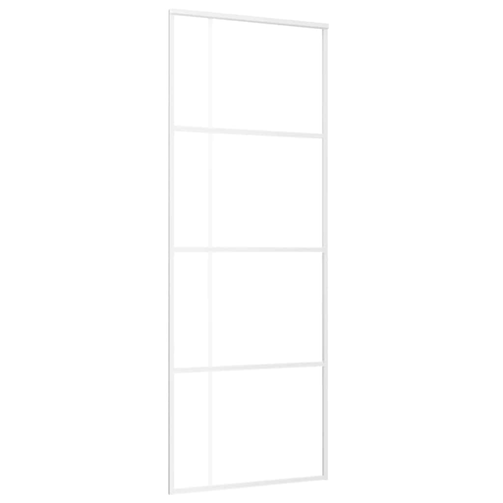 Klizna vrata od stakla ESG i aluminija 76 x 205 cm bijela