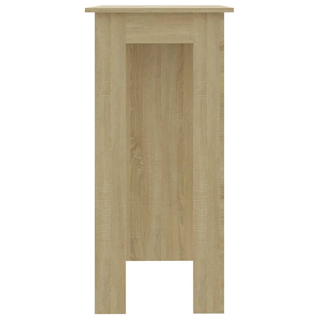 Barski stol s policom boja hrasta 102 x 50 x 103,5 cm drveni