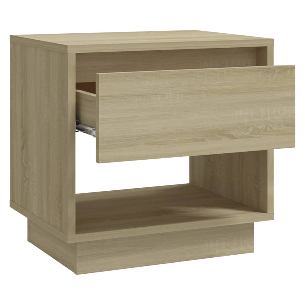 Noćni ormarići 2 kom boja hrasta 45x34x44 cm konstruirano drvo