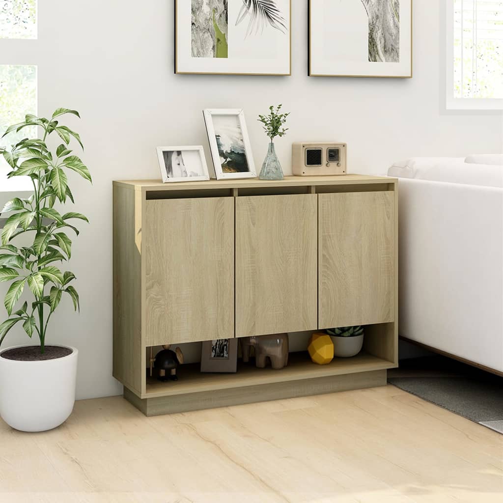 Komoda boja hrasta sonome 97 x 31 x 75 cm od konstruiranog drva