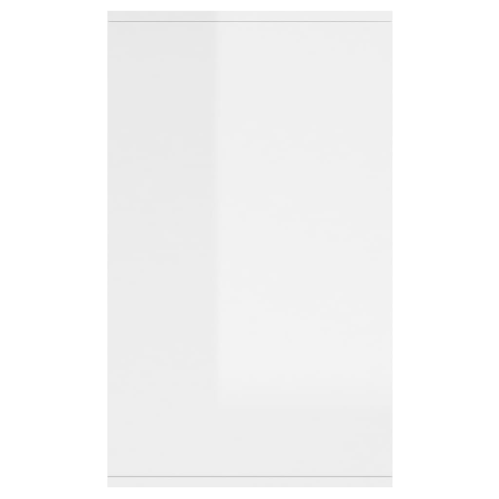 Komoda sjajna bijela 135 x 41 x 75 cm od konstruiranog drva