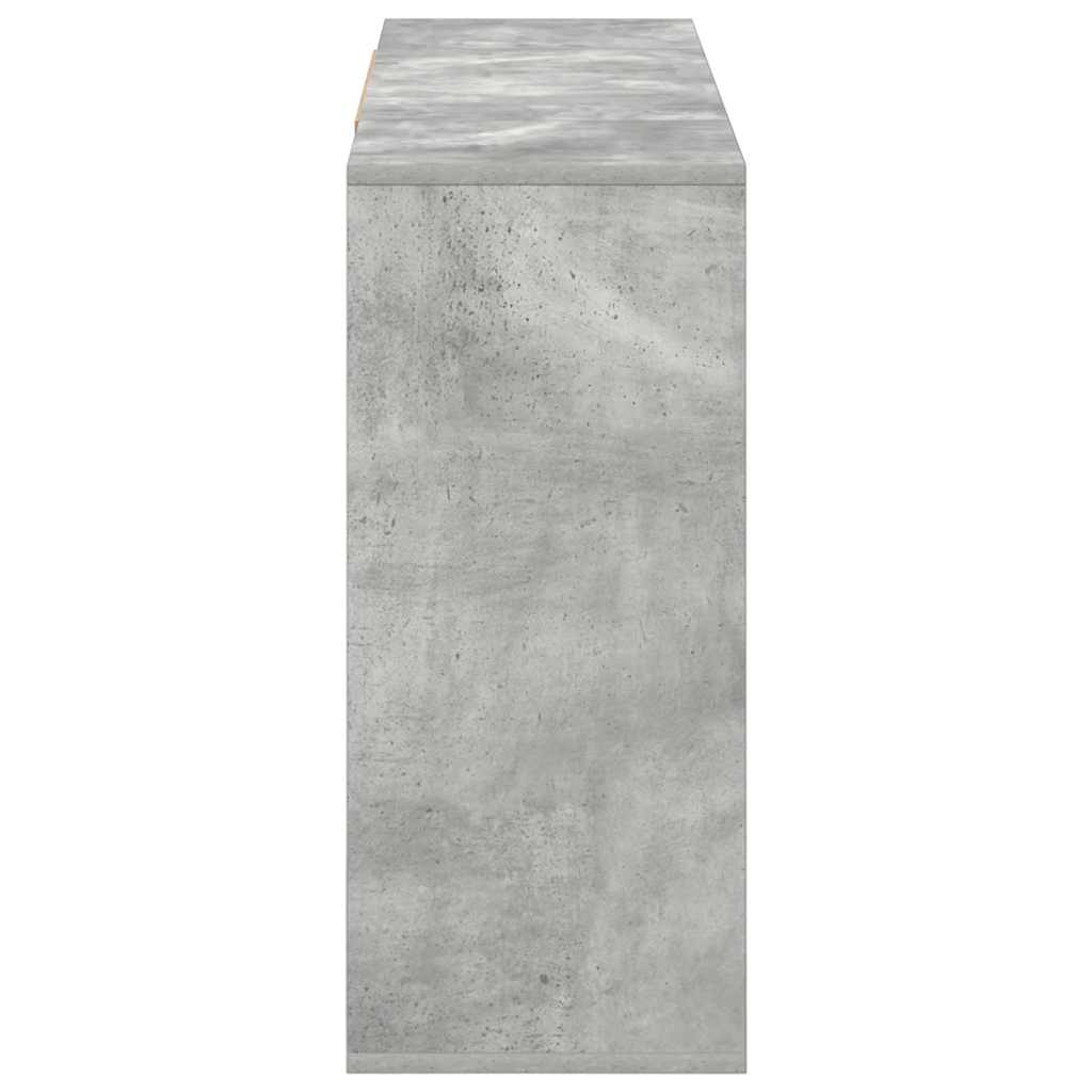 Komoda siva boja betona 120 x 30 x 75 cm od konstruiranog drva