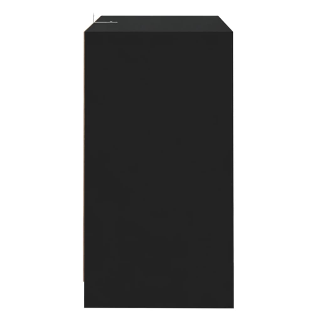 Komoda crna 70 x 41 x 75 cm od konstruiranog drva