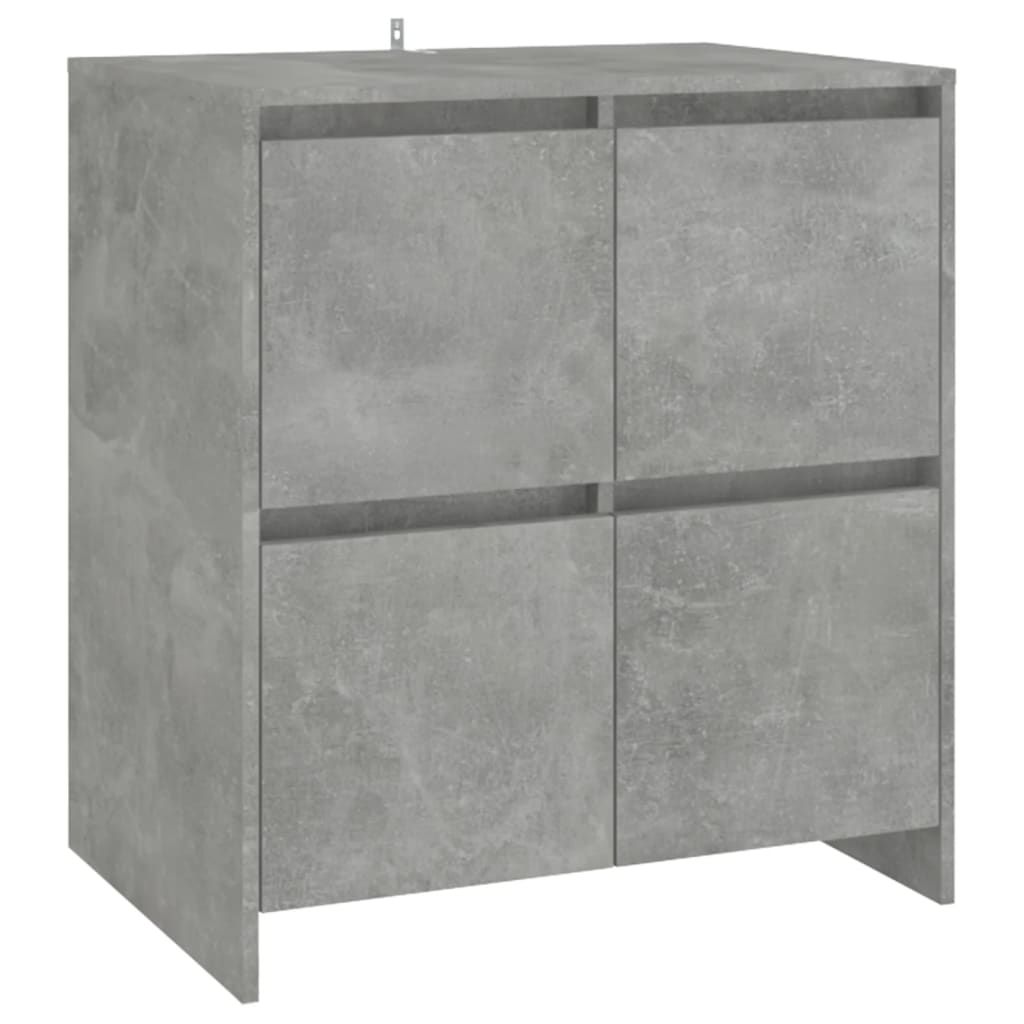 Komoda siva boja betona 70x41x75 cm od konstruiranog drva