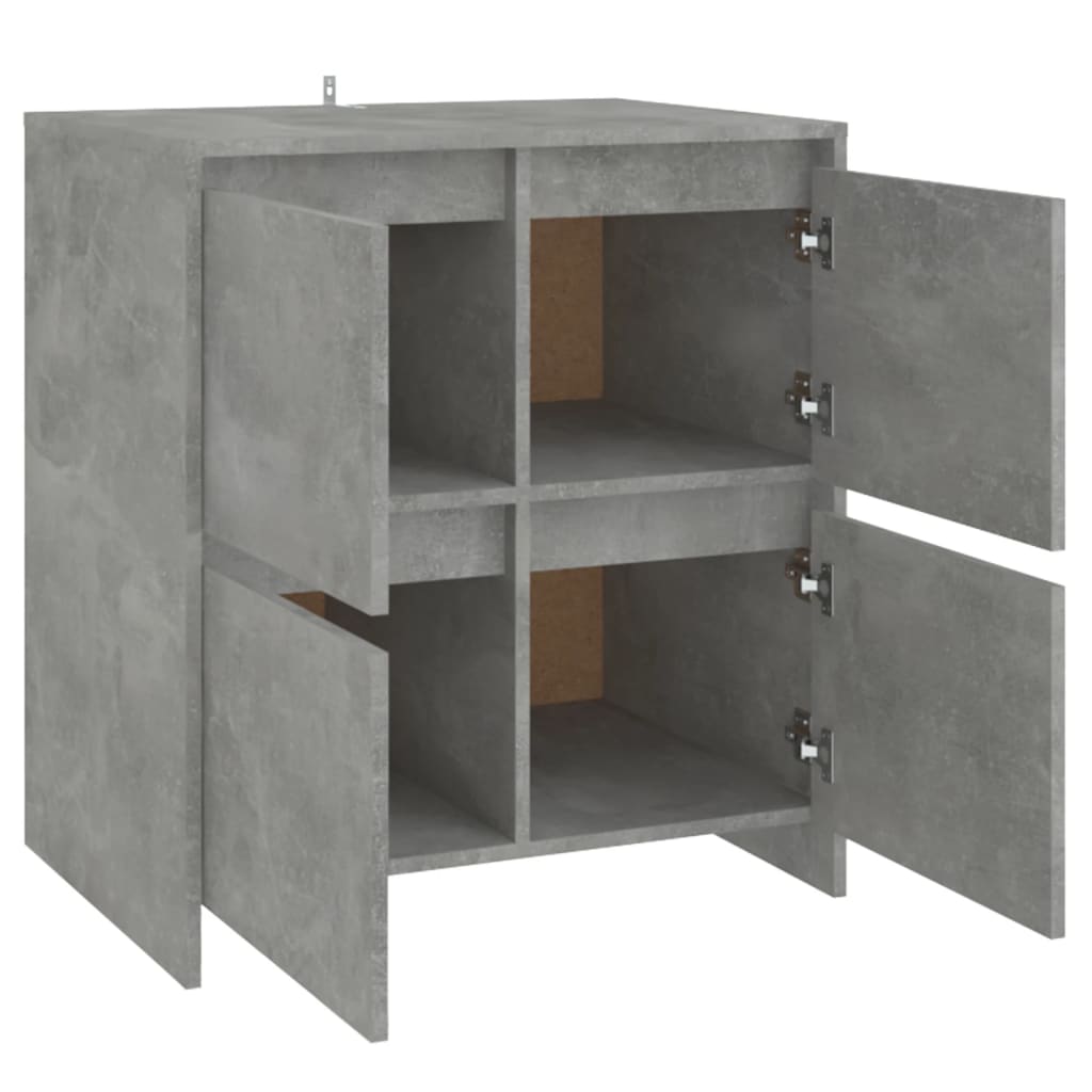 Komoda siva boja betona 70x41x75 cm od konstruiranog drva