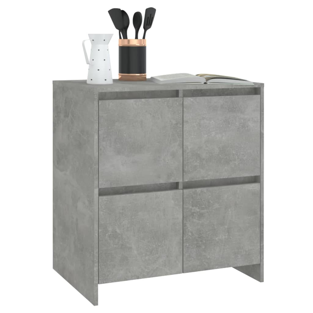 Komoda siva boja betona 70x41x75 cm od konstruiranog drva