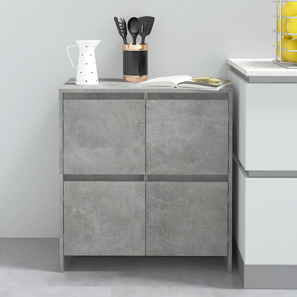 Komoda siva boja betona 70x41x75 cm od konstruiranog drva