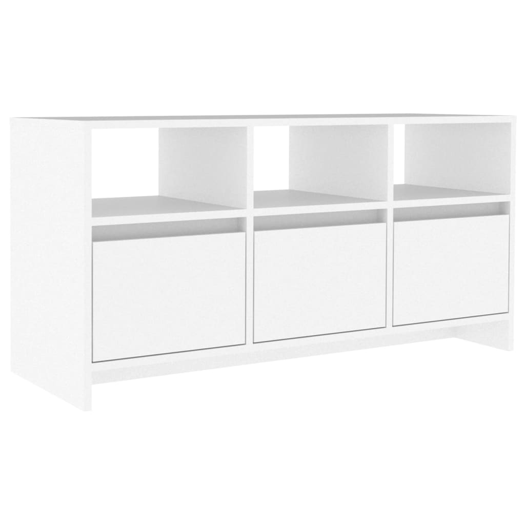 TV ormarić bijeli 102 x 37,5 x 52,5 cm od konstruiranog drva