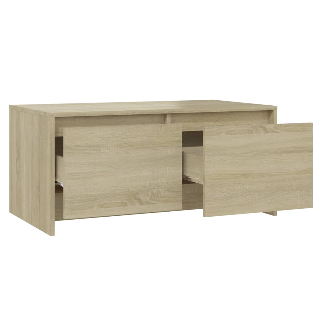 Stolić za kavu boja hrasta 90 x 50 x 41,5 cm konstruirano drvo