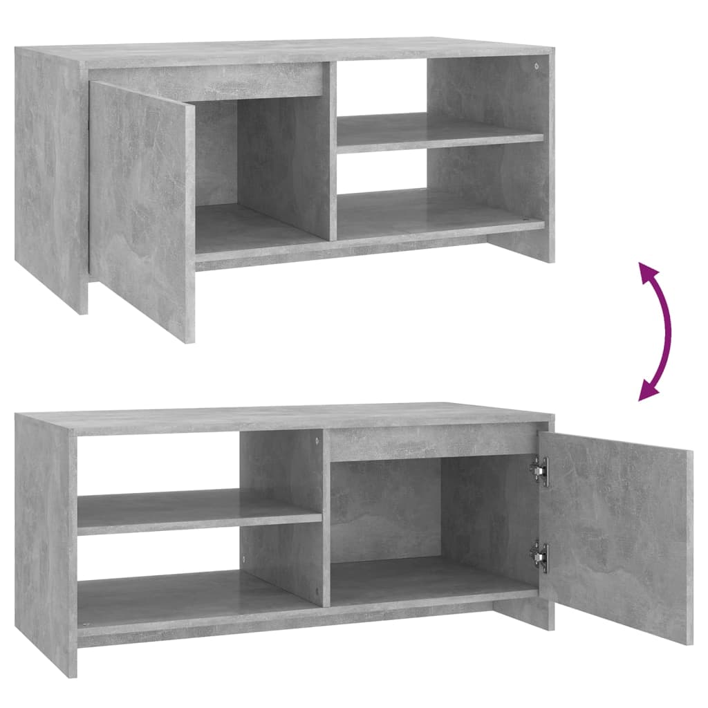 Stolić za kavu boja betona 102 x 50 x 45 cm konstruirano drvo