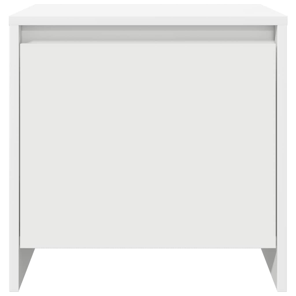 Noćni ormarići 2 kom bijeli 45 x 34 x 44,5 cm konstruirano drvo