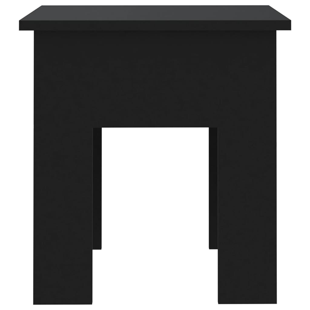 Stolić za kavu crni 40 x 40 x 42 cm od konstruiranog drva