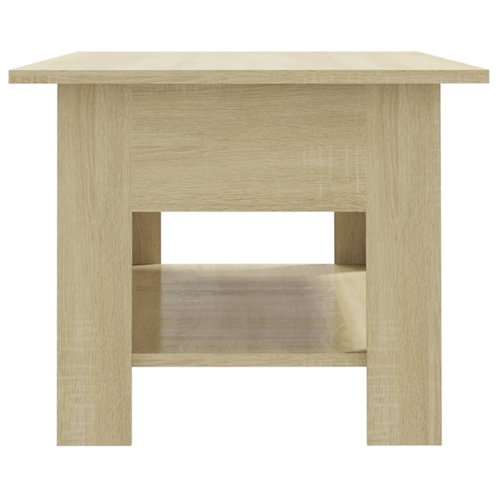 Stolić za kavu boja hrasta 102x55x42 cm konstruirano drvo