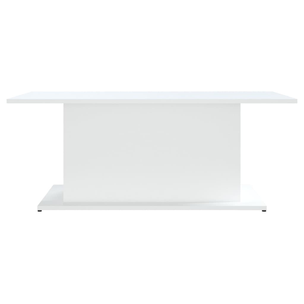 Stolić za kavu bijeli 102 x 55,5 x 40 cm konstruirano drvo