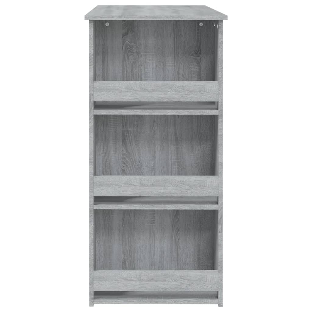 Barski stol sa stalkom siva boja hrasta 102x50x103,5 cm drveni