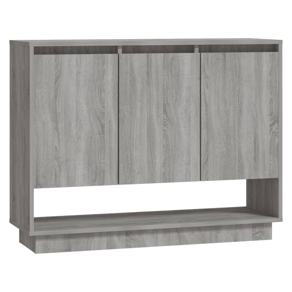 Komoda siva boja hrasta 97 x 31 x 75 cm od konstruiranog drva