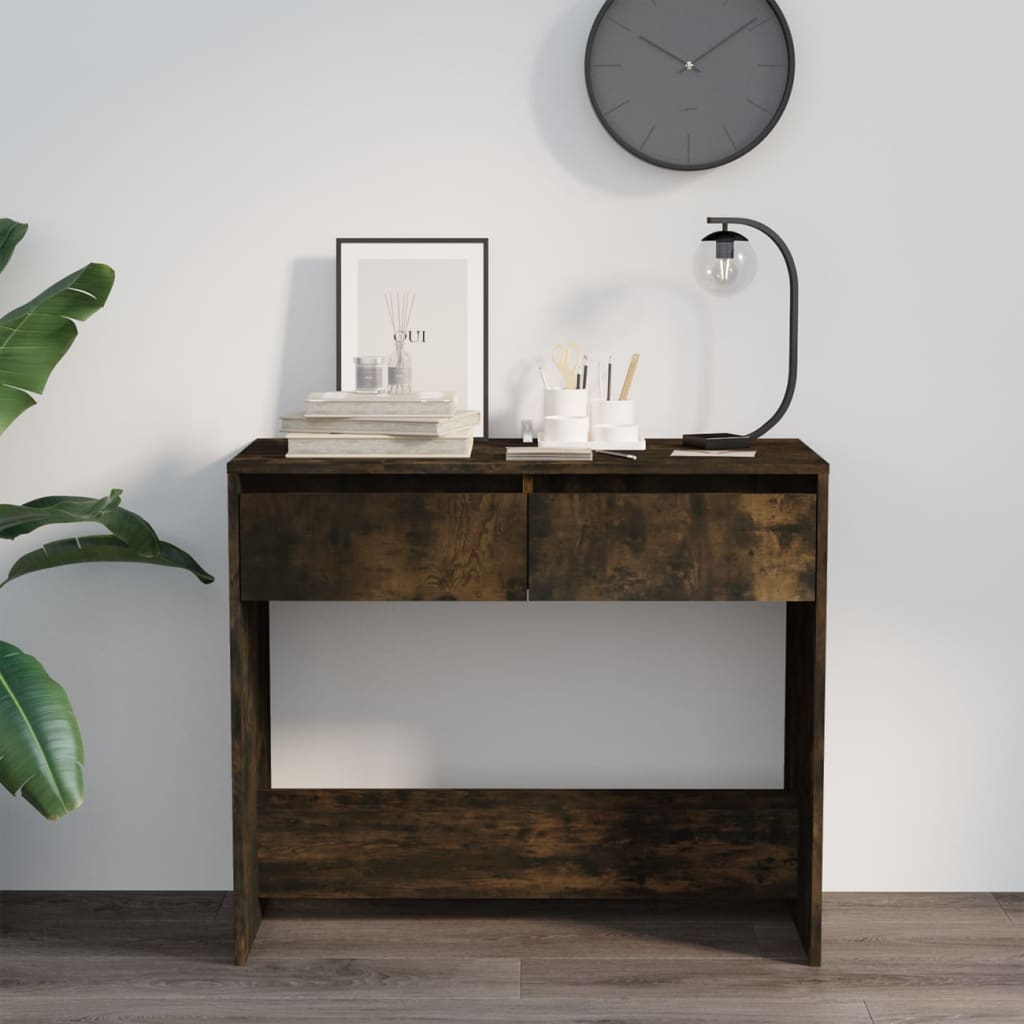 Konzolni stol boja hrasta 89 x 41 x 76,5 cm konstruirano drvo