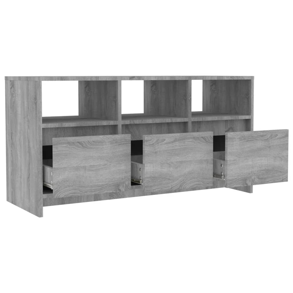 TV ormarić siva boja hrasta 102x37,5x52,5 cm konstruirano drvo