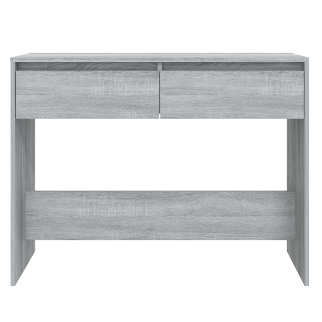 Konzolni stol siva boja hrasta 100x35x76,5 cm konstruirano drvo