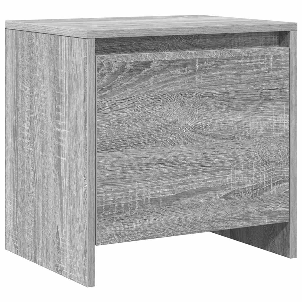 Noćni ormarić siva boja hrasta 45x34x44,5 cm konstruirano drvo