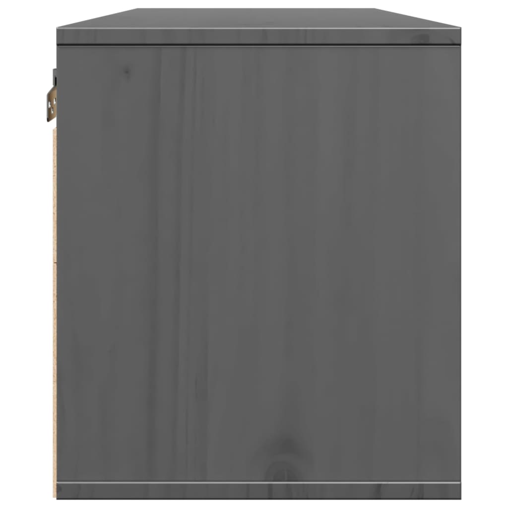 Zidni ormarići 2 kom sivi 45 x 30 x 35 cm od masivne borovine