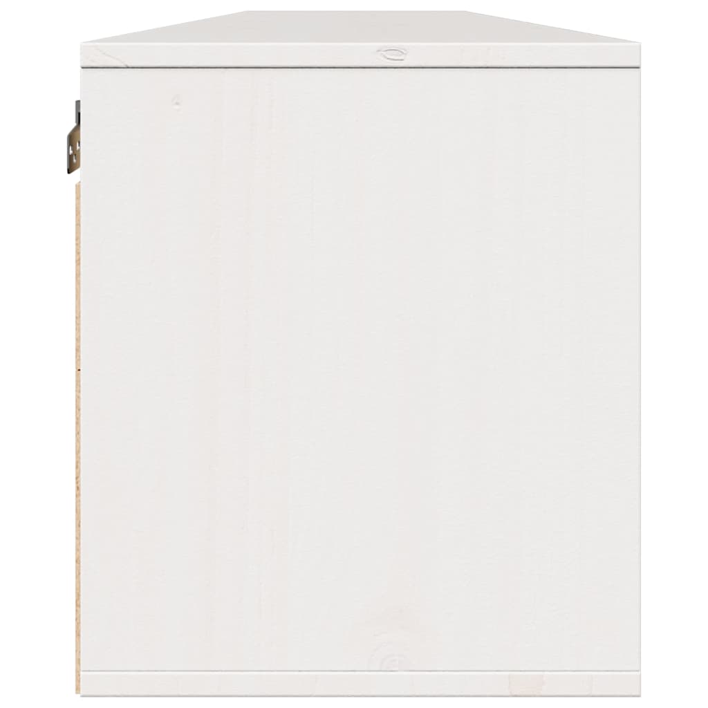 Zidni ormarići 2 kom bijeli 100 x 30 x 35 cm masivna borovina