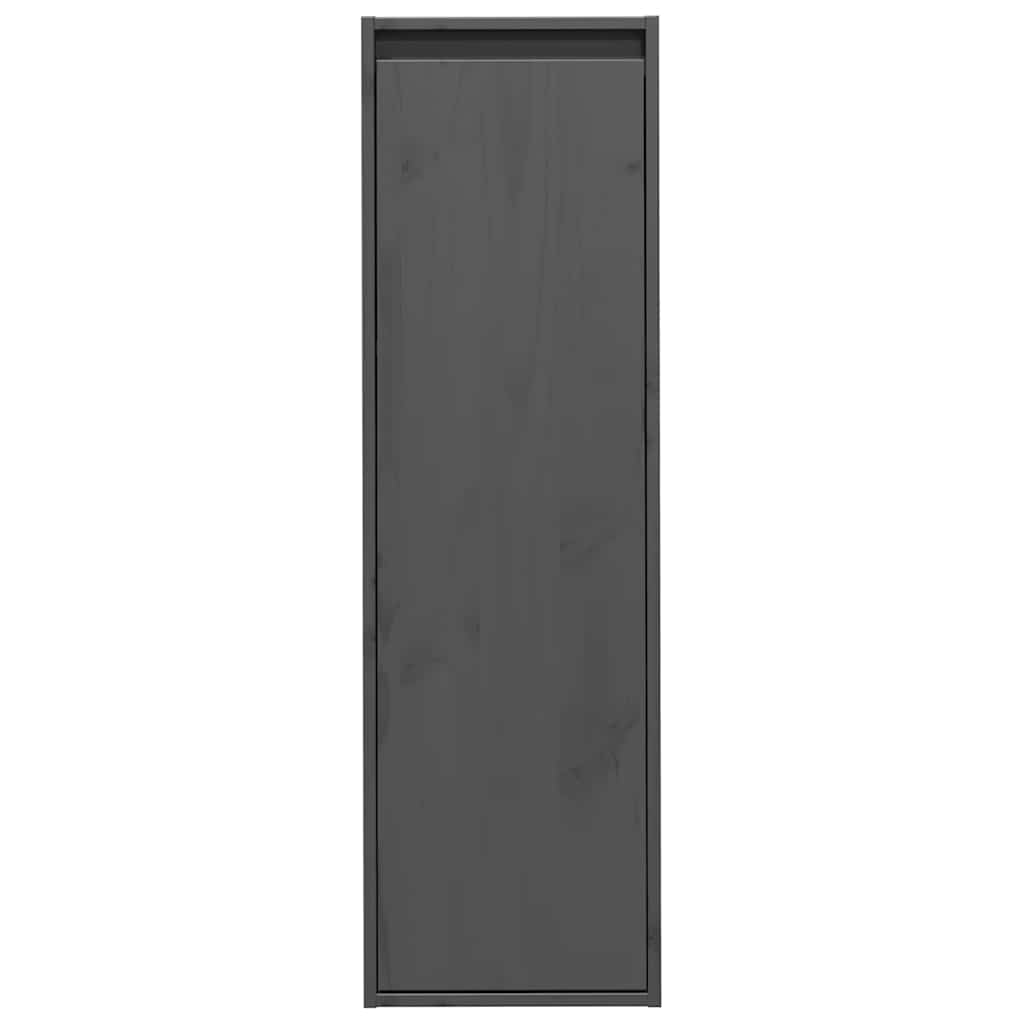 Zidni ormarići 2 kom sivi 30 x 30 x 100 cm od masivne borovine