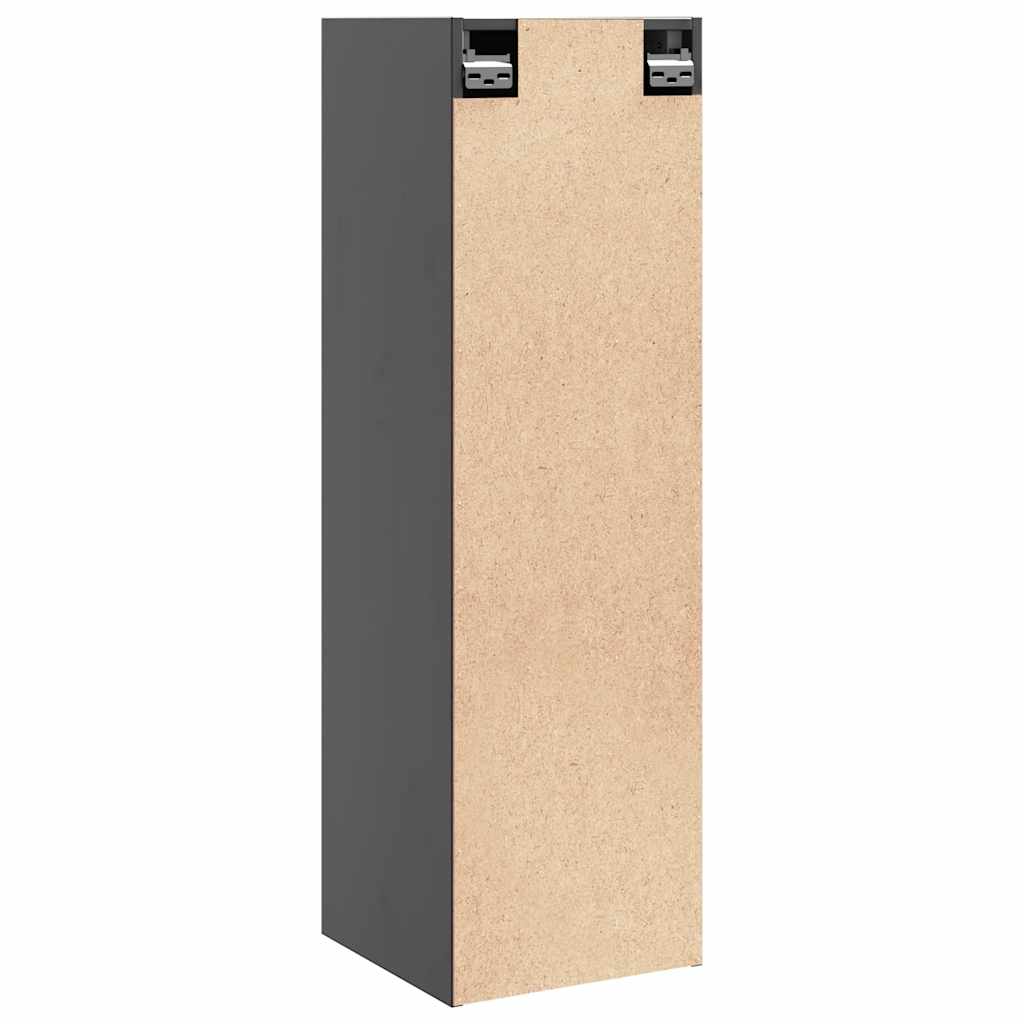 Zidni ormarići 2 kom sivi 30 x 30 x 100 cm od masivne borovine