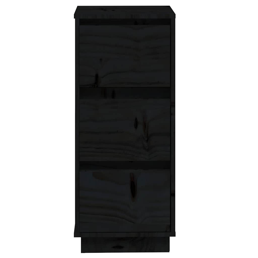 Komode 2 kom crne 32 x 34 x 75 cm od masivne borovine