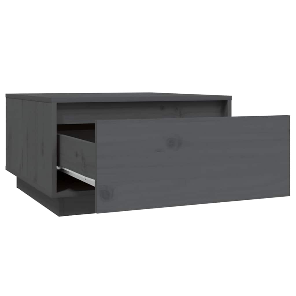 Stolić za kavu sivi 55 x 56 x 32 cm od masivne borovine