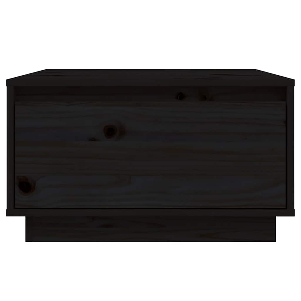 Stolić za kavu crni 55 x 56 x 32 cm od masivne borovine