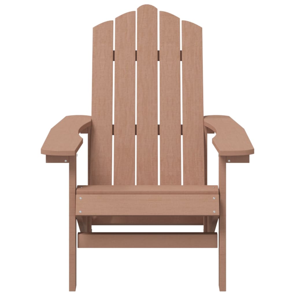 Vrtne stolice Adirondack 2 kom HDPE smeđe