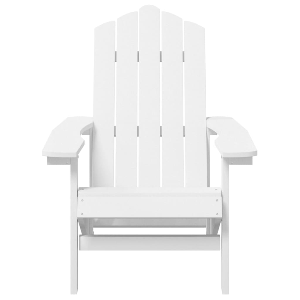 Vrtna stolica Adirondack sa stolom HDPE bijele