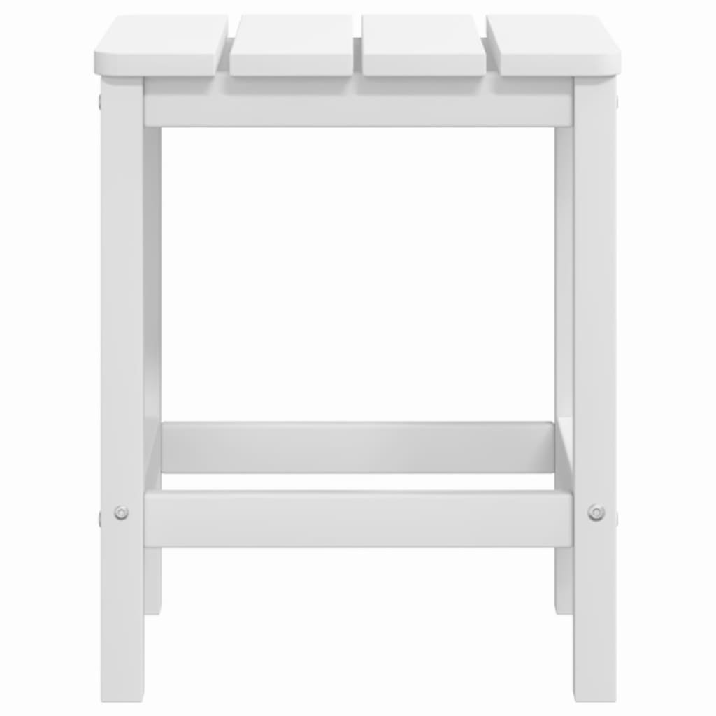 Vrtne stolice Adirondack sa stolićem HDPE bijele