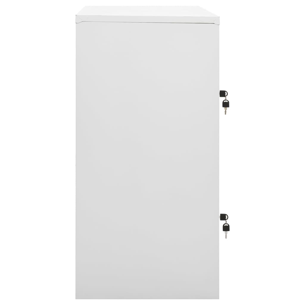 Ormarići s ključem 5 kom svjetlosivi/crveni 90x45x92,5 cm čelik