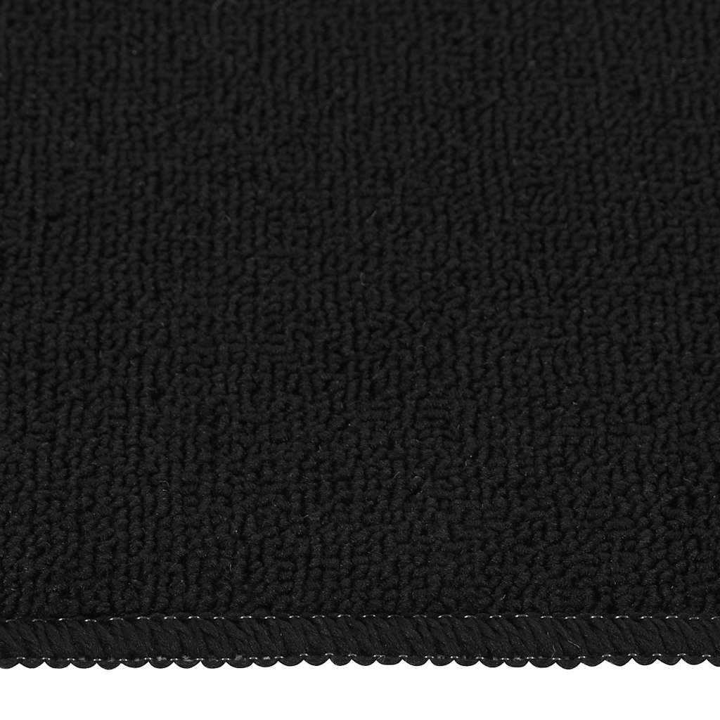 Protuklizni otirači za stepenice 15 kom 75x20cm crni pravokutni
